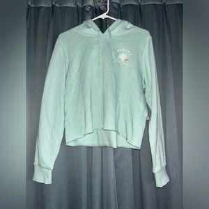 Hurley Mint Green Crop Hoodie (Medium)